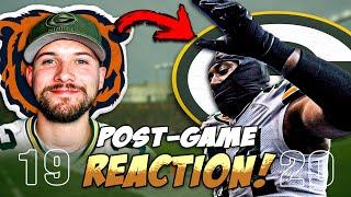 Reaction to Packers WILD Win vs The Bears!!!