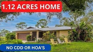 MUST SEE ! 1.12 ACRE Homes for sale in Fort Myers Florida | Buckingham Florida