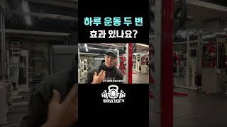 왜 하루 두 번 운동을 하나요?