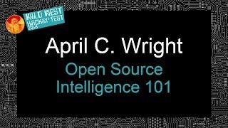 Open Source Intelligence 101