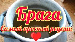 Сахарная брага.  Самый простой рецепт