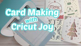 Card Making With Cricut Joy / Christmas in July 2023 #christmasmakes2023