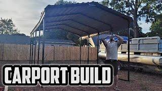 Assembling 12x20 Arrow Carport from Lowes