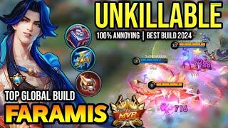 FARAMIS BEST BUILD 2024 | TOP GLOBAL FARAMIS GAMEPLAY | MOBILE LEGENDS