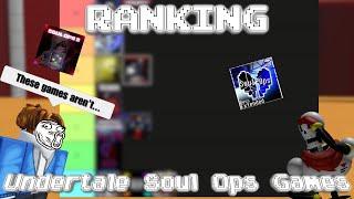 Ranking Roblox Undertale Soul Ops Games... Part 1