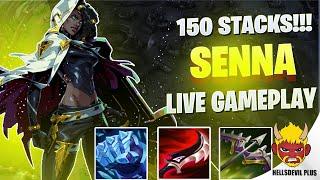 150 STACKS UNREAL SENNA DAMAGE! - Wild Rift HellsDevil Plus Gameplay