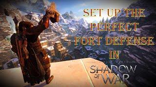 Middle earth™  Shadow of War - HOW TO SET UP THE BEST FORTRESS DEFENSE! (Tips And Tricks For Sieges)