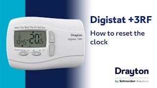 How to reset the clock on the Drayton Digistat +3RF