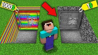 Minecraft NOOB vs PRO: NOOB BOUGHT RAINBOW BUNKER FOR 1000$ VS BEDROCK BUNKER FOR 1$! 100% trolling