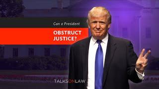 Can a sitting president be prosecuted for committing obstruction of justice?