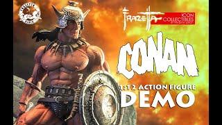 Frazetta Icon Collectibles Conan 1:12 Action Figure Demo