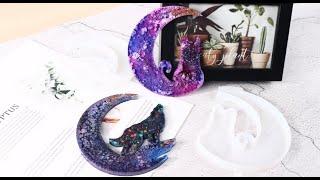 Resin Crafts - Resin Moon Wolf, Moon Cat, Moon Fairy, Moon Unicorn Making| DIY Resin