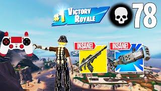 78 Elimination Solo Squads Gameplay "Build / Zero Build" Wins (Fortnite Chapter 4 Season 4)