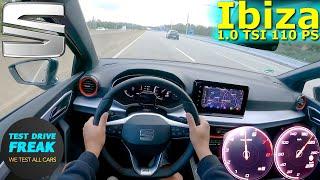 2023 Seat Ibiza 1.0 TSI DSG 110 PS TOP SPEED GERMAN AUTOBAHN DRIVE POV