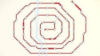 Using ONE LINE to get high scores in Mini Metro!