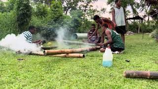 Dakai Bitu in action. A traditional way of celebrating New Year in Fiji.