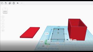 Sliding lid box - beginner/intermediate Tinkercad