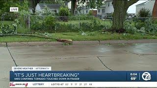 Storm clean up after tornado touches down in Fraser