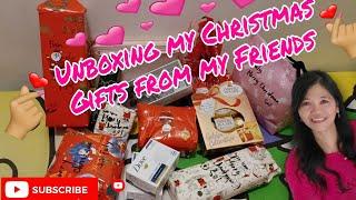 Unboxing My Christmas Gifts from my friends.Year end 2021