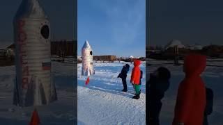 Верхоянский район с. Алысардах запустили ракету детям, в день космонавтики #якутия #гагарин