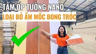 Tấm nhựa ốp tường nano ốp tường trần cải tạo nhà ngăn chặn ẩm mốc bong tróc | Tấm ốp nhựa Haroma