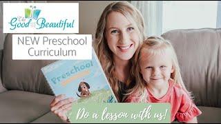 *NEW* THE GOOD AND THE BEAUTIFUL PRESCHOOL CURRICULUM // Do a Lesson With Us!