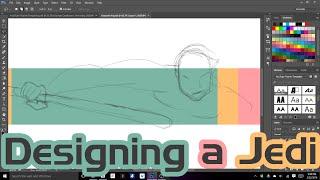  Designing a Jedi: Watch Me Design My YouTube Channel Art Live