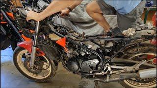 Yamaha RD/RZ Restore Part 4 - First attempt at starting the bike.