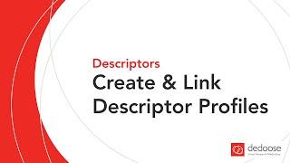 Create & Link Descriptor Profiles Simultaneously | Dedoose for Qualitative & Mixed Methods Analysis