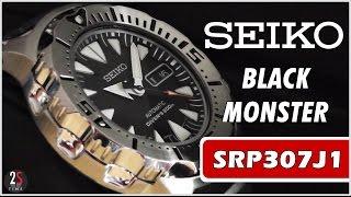 SEIKO SRP307J1 Black Monster Automatic Diver Watch 200m