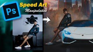 Fastest Lamborghini Owner in Sri Lanka | Photoshop Manipulation | Speed Art | Epi 004