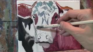 Cow realtime Oil Painting Demo by Peter Chorao