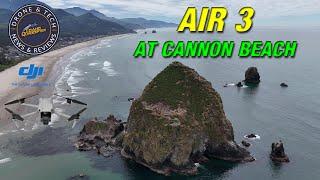 DJI Air 3 at Cannon Beach and Haystack Rock