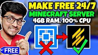 How To Make Free 24/7 Minecraft Server Without any Queue | Best Free 24/7 Minecraft Server Hosting 