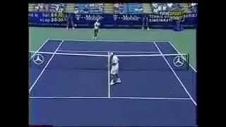 Pete Sampras shows how to play chip and charge tennis (part 1)