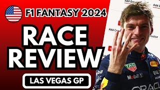 LAS VEGAS GP RACE REVIEW -  F1 FANTASY 2024 TIPS