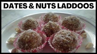 Dates & Nuts Laddoos | No Sugar, No Jaggery | #viral #easy  | By Vaishali's Kitchen Katha