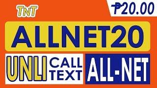 How to Register TNT ALLNET20 -2 days Unlimited All-Net calls and texts