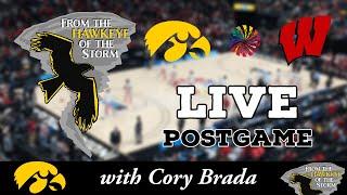 IOWA - WISCONSIN LIVE POSTGAME with Cory Brada / Iowa Women's Basketball / Big Ten Tournament