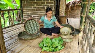 How to weave bamboo baskets to sell at the market - Lý Lưu Linh