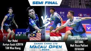 Ayub AZRIYN /TAN Wee Kiong vs Sabar /Reza | Macau Open 2024 Badminton