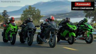 Kawasaki SPEED Evolution Comparison| FASTEST Kawasaki 3D COMPARISON