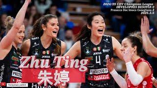 Zhu Ting 朱婷 | Superstar| Developres RZESZÓW vs A. Carraro Imoco CONEGLIANO|CEV Champions League 2025