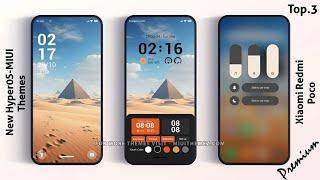 3 New HyperOS-MIUI Themes for Xiaomi,Redmi,Poco | Best HyperOS-MIUI Themes