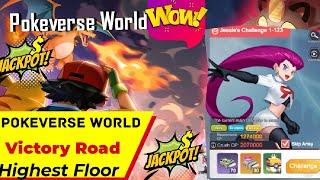 Pokeverse World Victory Road Cleared Victory Road Top floor .