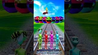 equal dame tu cosita 4 different colors alien dance vs 7 All pac man - funny vfx  video