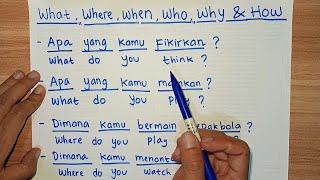 Belajar Membuat Kalimat Tanya Bahasa Inggris dengan Mudah Awalan What, Where, When, Who, Why, How