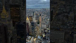 Stunning Sunset view of Manhattan, New York from the Empire State Building!#empirestatebuilding #nyc