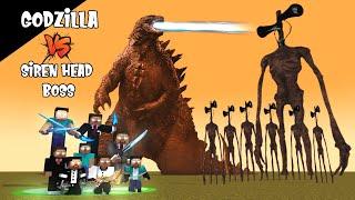 BOSS SIREN HEAD VS GODZILLA : HEROBRINE STRONG BROTHERHOOD