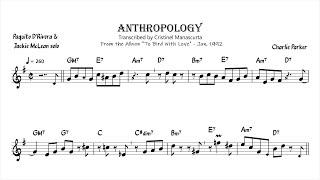 Paquito D'Rivera, Jackie McLean - Anthropology (alto sax transcription)